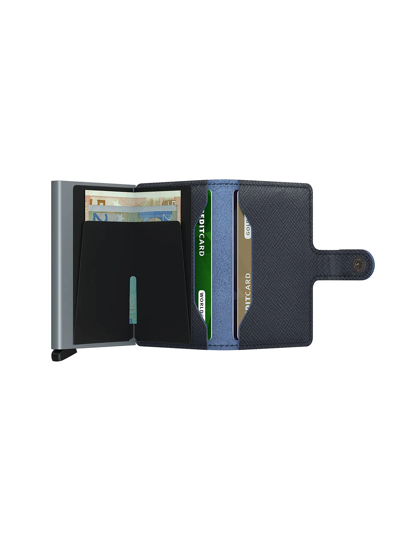 SECRID | Geldbörse - Miniwallet Saffiano Navy | 